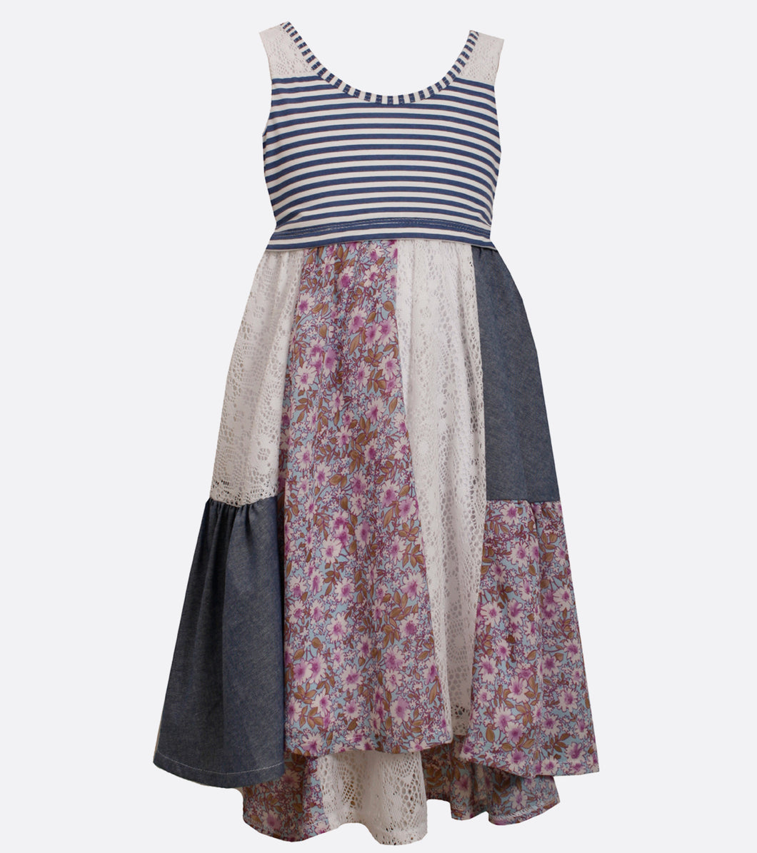 Bonnie Jean vintage inspired patchwork dress