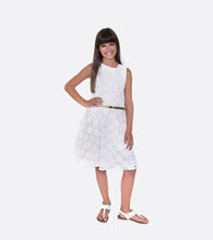 Bonnie Jean ivory and gold daisy dress