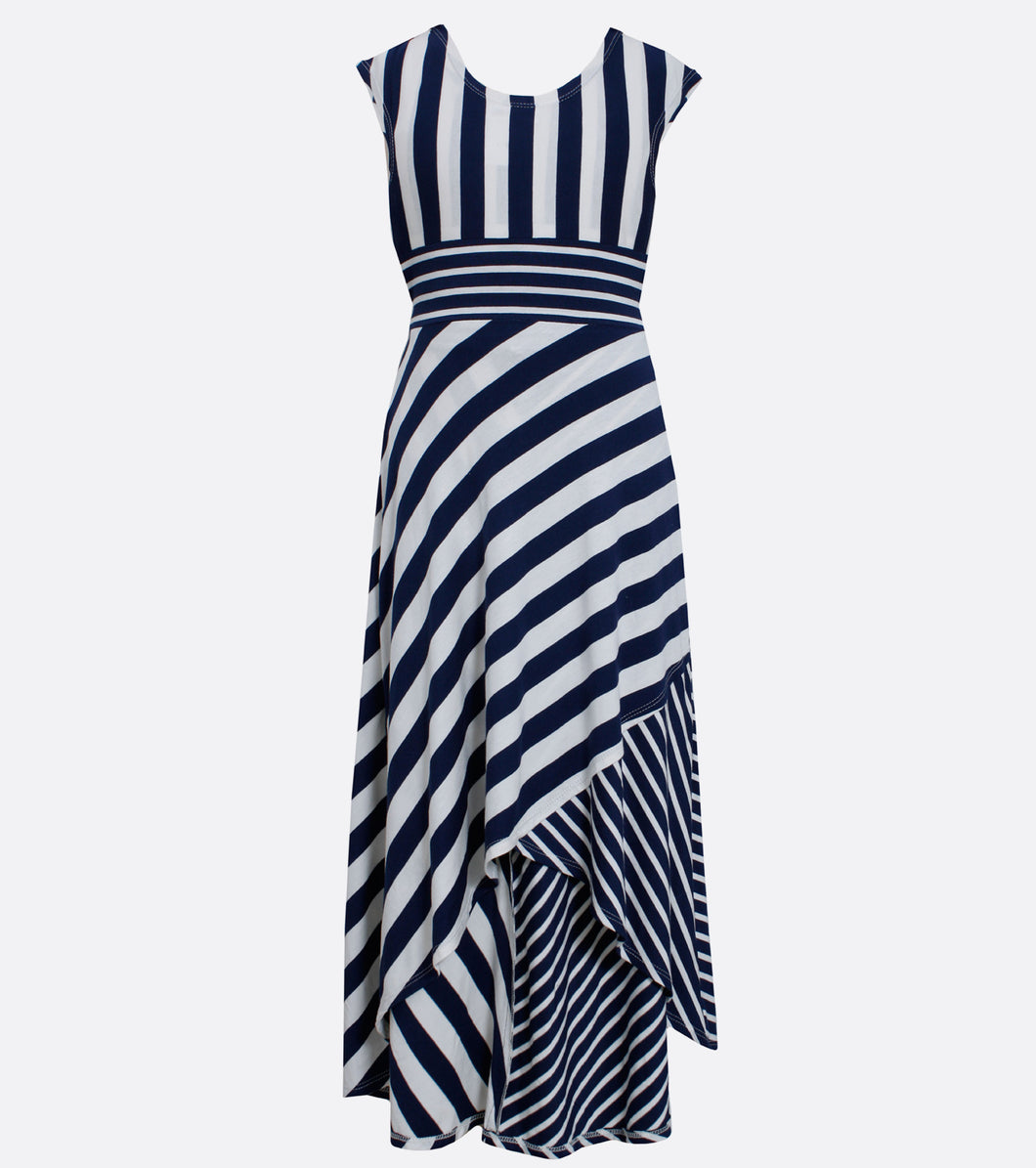 Girls stripe maxi dress 