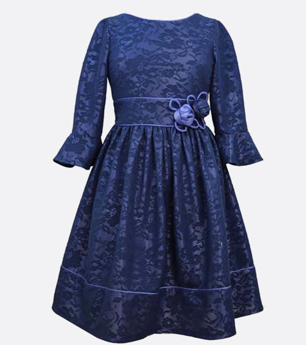 Bonnie Jean blue lace dress