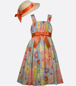 Bonnie Jean Floral Hat Dress