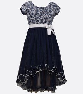 Bonnie Jean plus size hi low party dress