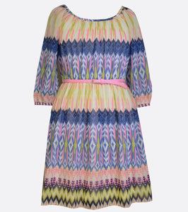 Bonnie Jean chiffon peasant dress