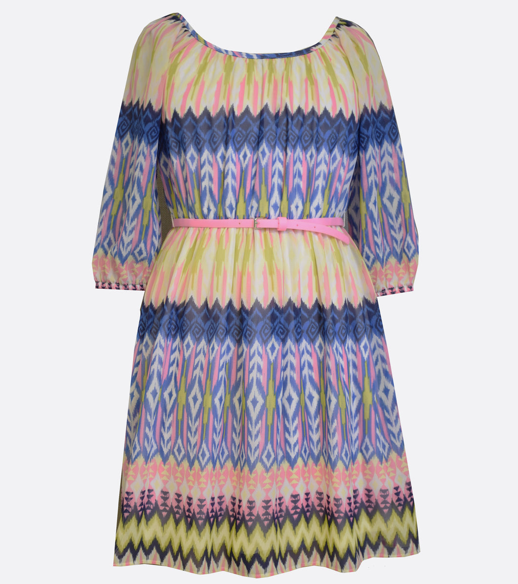 Bonnie Jean chiffon peasant dress